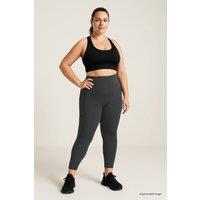 Tommy Life Women's High Waist Pocket Leggings in Charcoal | Size: 4XL