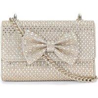Miss KG Women's 'Tilly Jewel Bow Clutch' Bag in Gold