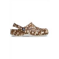 Crocs Women's Classic Clog Bambi Animal Print in Brown | Size: 6