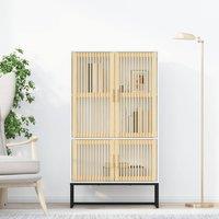 Berkfield Home Highboard White 70x35x125 cm Engineered Wood | Size: 70 x 35 x 125 cm