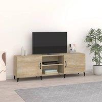 Berkfield Home TV Cabinet Sonoma Oak 150x30x50 cm Engineered Wood in Brown | Size: 150 x 30 x 50 cm