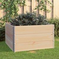 Berkfield Home Raised Beds 3 pcs 100x100 cm Solid Pine Wood (310057) in Brown