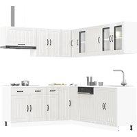 Berkfield Home 11 Piece Kitchen Cabinet Set Lucca Gloss White Engineered Wood