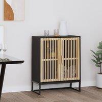 Berkfield Home Sideboard Black 60x30x75 cm Engineered Wood | Size: 60 x 30 x 75 cm