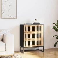 Berkfield Home Sideboard Black 60x30x75 cm Engineered Wood | Size: 60 x 30 x 75 cm