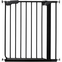Safetots Super Narrow Baby Gate Pressure Fit Baby Gate in Black | Size: 66.5 cm - 74 cm