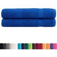 Berkfield Home Premium Towels SOLUND 2pcs Blue 100x200cm 600gsm