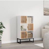 Berkfield Home Highboard White 70x35x125 cm Engineered Wood | Size: 70 x 35 x 125 cm
