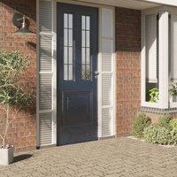 Berkfield Home Window Films Frosted Stripes Design PVC in White