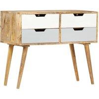 Berkfield Home Sideboard 85x40x71 cm Solid Mango Wood in Brown | Size: 85 x 40 x 71 cm