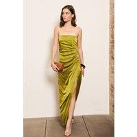 TFNC London Women's Mitila Olive Maxi Dress in Green | Size: 8