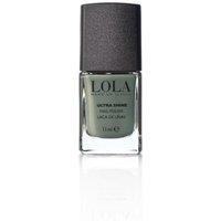 Lola Women's Nail Polish 10 Free Formula 11ml Pebbles 012 - French Bistre in Seaweed - Dark Green