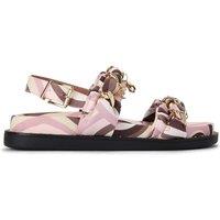Carvela Women's 'Caramella Footbed' Fabric Sandals in Pink | Size: 5
