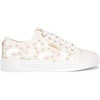 Carvela Women's 'Daze Daisy' Fabric Trainers in White | Size: 4