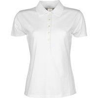 TEE JAYS Women's Luxury Stretch Short Sleeve Polo Shirt in White | Size: Small