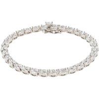 Latelita Women's Petal Tennis Bracelet Small Silver in White
