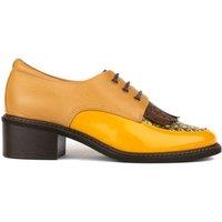 Embassy London Women's Retro Tone - Yellow & Brown | Size: 6