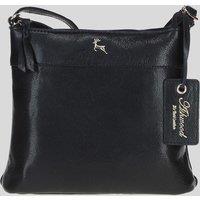 Ashwood Leather Women's 'Ava' Stylish Real Leather Crossbody Bag in Black