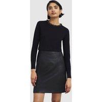 Hobbs London Women's Oakley Beaded Jumper in True Black | Size: Medium