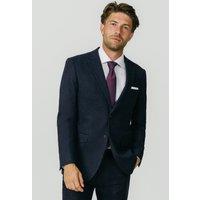 Dobell Men's Navy Donegal Tweed Jacket | Size: 42R