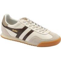 Gola Classics Men's 'Europa Leather ' Lace-Up Trainers in Off-White | Size: 9