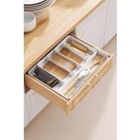 Garden Sanctuary Drawer Organizer with 6 Compartments in White