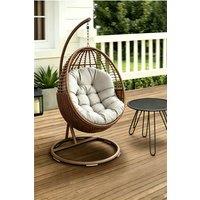 ExtraStar Garden Hanging Swing Egg Chair Cushions in Grey