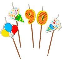 Global Journey Gifts Milestone 90th Birthday Cake Candle Set | Size: 1 Pack