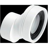 McAlpine WC-CON4B 40mm Offset Rigid WC Connector in White