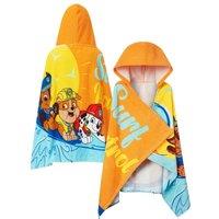 Paw Patrol Marshall, Rubble & Chase Hooded Swimming Towel in Orange