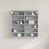 Berkfield Home Vitrine Cabinet Concrete Grey 60x8.5x58 cm Engineered Wood