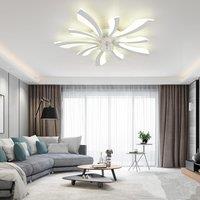 Garwarm Dimmable LED Ceiling Fan with Lights, White