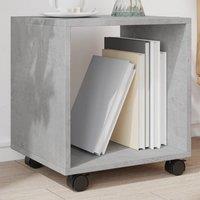 Berkfield Home vidaXL Rolling Cabinet Concrete Grey 37x33x42.5 cm Engineered Wood