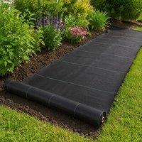STILVORA Weed Control Membrane 1 x 50 m in Black