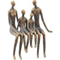 Libra Interiors Sitting Family Of Four Shelf Sculpture in Bronze