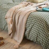 Yard Lowen Wool Blend Brushed Throw in Natural | Size: 130 cm x 170 cm