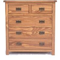 Cabinet Bits Padua 5 Drawer Chest of Drawers Bras Drop Handle in Brown