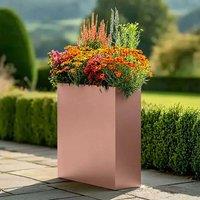 Access Garden Products 75cm Long Zinc Galvanised Rose Gold 90cm Tall Trough Planter
