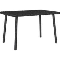 Berkfield Home Garden Coffee Table Rectangular Black 60x40x37 cm Poly Rattan | Size: 60 x 40 x 37 cm