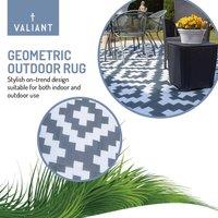 FLAVORA 180 cmx270 cm Outdoor Rug for Patio in Grey | Size: 100 cm diameter