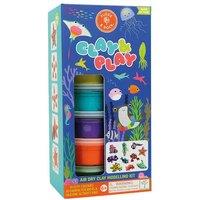 Floss & Rock Kids Ocean Animals Clay & Play Air Dry Modelling Kit