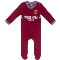 West Ham United FC Baby Sleepsuit in Red | Size: 12-18 m
