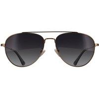 Police Men's Aviator Shiny Grey Gold Smoke Gradient Polarized SPLP20E Origins Lite