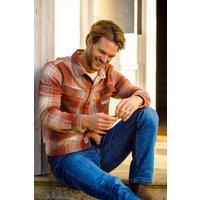 Brakeburn Men's Gunnersbury Check Shirt in Pale Orange | Size: Small