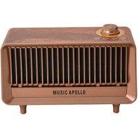 Living and Home Vintage Retro Bluetooth Speaker in Brown