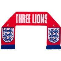 England FA Three Lions Jaquard Scarf in Red