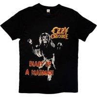 Rock Off officially Licensed Products Ozzy Osbourne Diary Of A Madman Tribute T-Shirt in Black | Size: Large