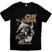 Rock Off officially Licensed Products Ozzy Osbourne Ultimate Sin Tribute T-Shirt in Black | Size: Large