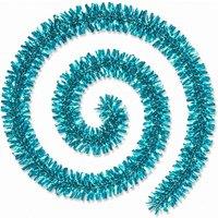 Shatchi 2m Aqua Blue Chunky Christmas Garland | Size: 4 Pack