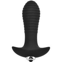 Loving Joy Swirl Vibrating Butt Plug in Black